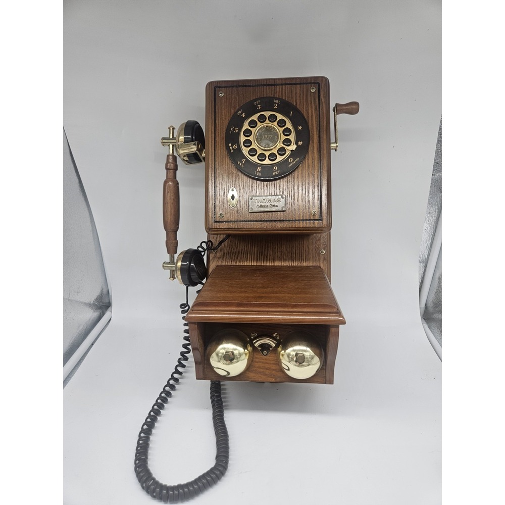 Vintage THOMAS Collector's Edition COUNTRY 1927 TELEPHONE Wall Phone Prop Decor
